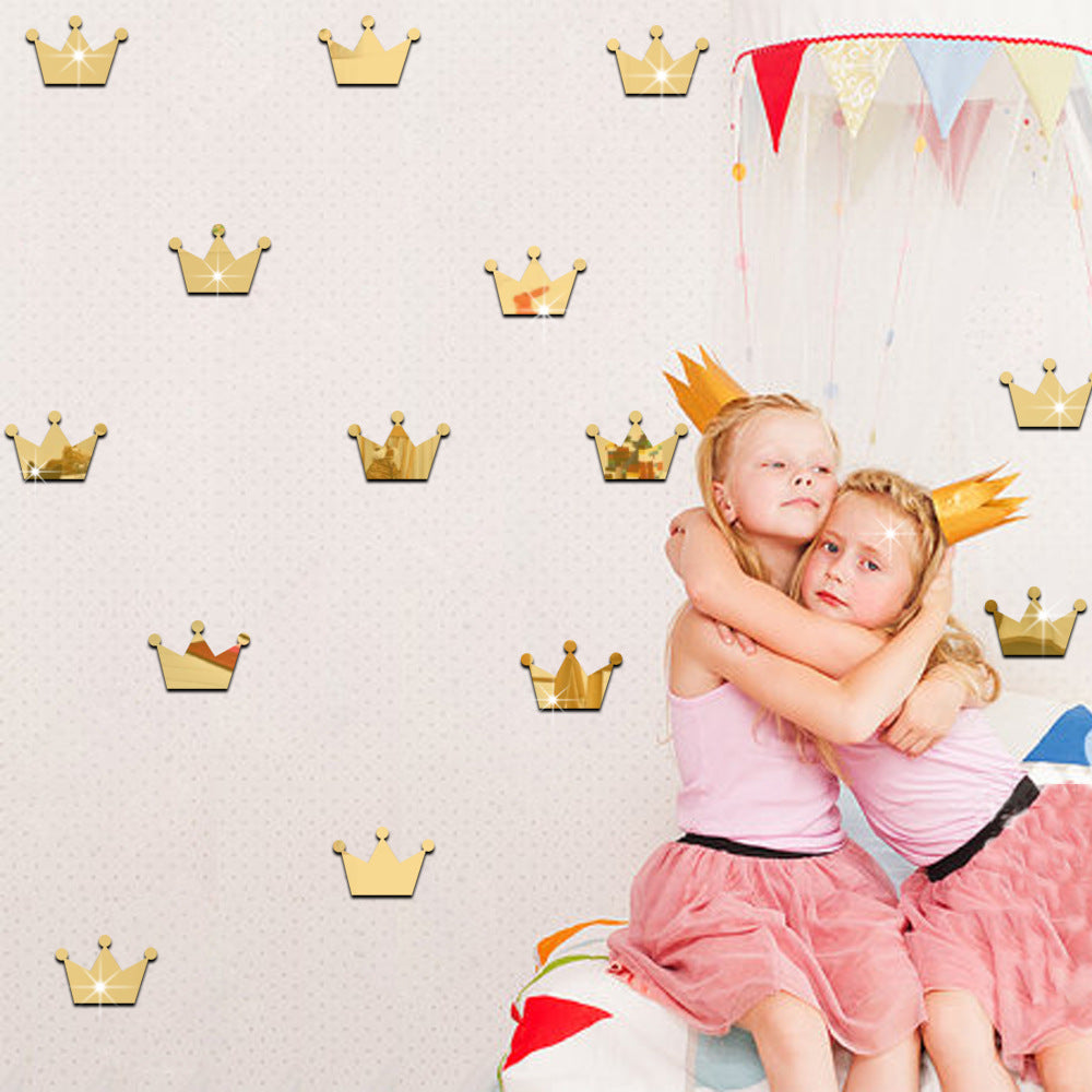 JM260 15Pcs Set Girls Room Decor Stickers Princess Little Crown Wall Stickers for Kid Nursery Room Baby Room (No EN71 Certification) JM260 15Pcs Set Girls Room Decor Stickers Princess Little Crown Wall Stickers for Kid Nursery Room Baby Room (No EN71 Certification)